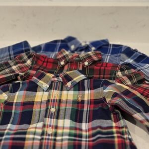 3 Ralph Lauren Multicolor Plaid Button Down Shirt